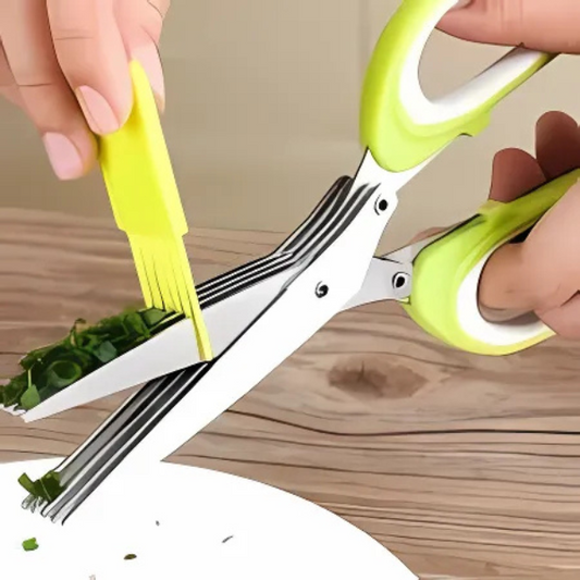 5-Blade Herb Scissors – Effortless Cutting for Fresh Herbs