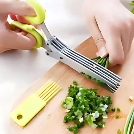 5-Blade Herb Scissors – Effortless Cutting for Fresh Herbs