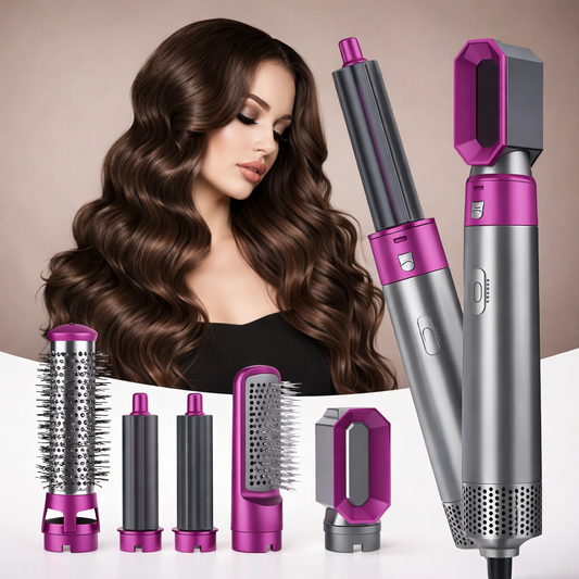 5 in 1 Hot Air Hair Styler | Multi-Function Hair Styling Tool – Alku Mart Pakistan