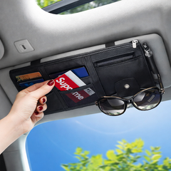 Car Sun Visor Organizer with Card & Glass Holder | Universal Fit – Alku Mart Pakistan