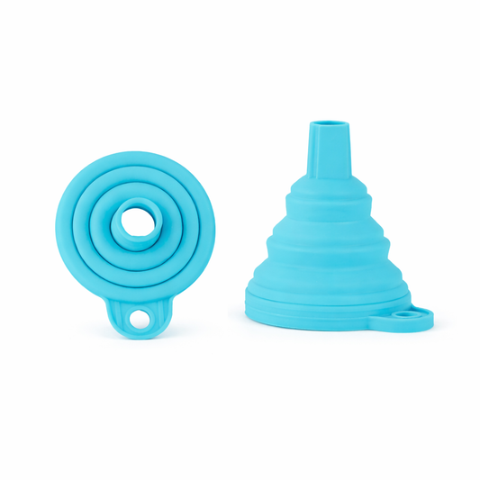 Collapsible Silicone Funnel – Foldable, Reusable Kitchen & Travel Funnel