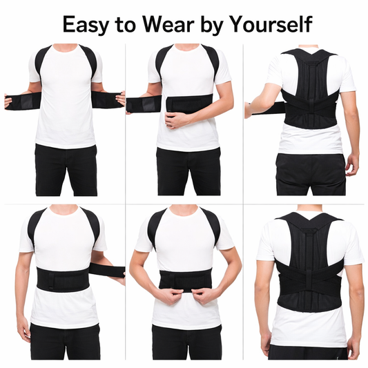 Adjustable Posture Corrector Belt – Back & Shoulder Support Brace for Daily Use