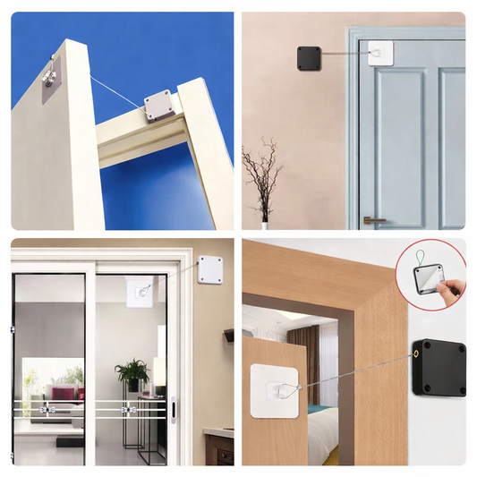 Automatic Retractable Door Closer – No Drill Self-Closing Rope