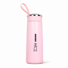 Insulated Hot & Cold Water Bottle 400ml | Leak-Proof Reusable Travel Bottle (No Straw)