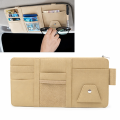 Car Sun Visor Organizer with Card & Glass Holder | Universal Fit – Alku Mart Pakistan