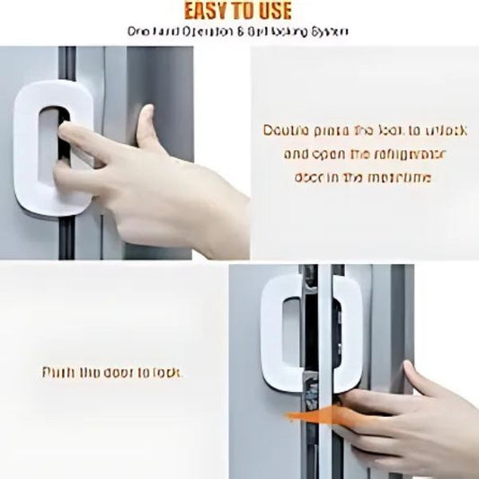 Modern Fridge Lock – Child-Proof, Easy-Use Double-Press Design