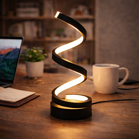 Modern Spiral LED Table Lamp | Alku Mart Pakistan