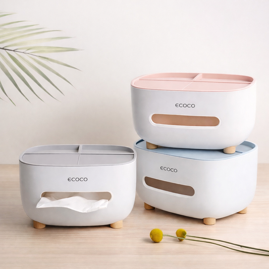 Multi-Purpose Desk Organizer with Tissue Box | Alku Mart Pakistan