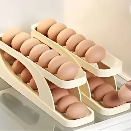 Rolling Egg Storage Rack: Keep Your Eggs Fresh and Organized!